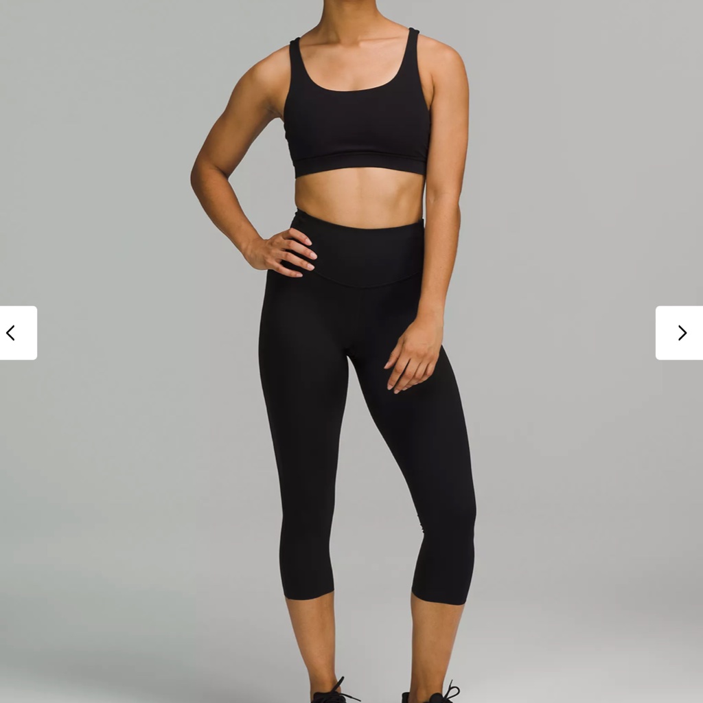 Lululemon Black Crop Legging Size 6